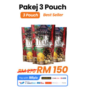 3 POUCH JUS TIYARA + FREE HOT CREAM